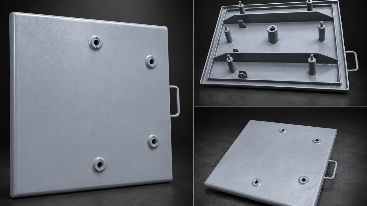 Hệ thống nắp hầm hàng Hatch Cover bằng thép gia công tại Thata Vietnam
